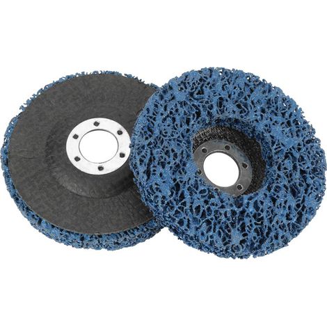 Set di 2 dischi angolari in polipropilene – blu – 115 mm 60 – rimuove la ruggine – pulisce (1/4)