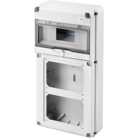 Q-DIN 10M 2 PR.VERR.HOR.SBF IP65 GEWISS GW68019N (1/2)