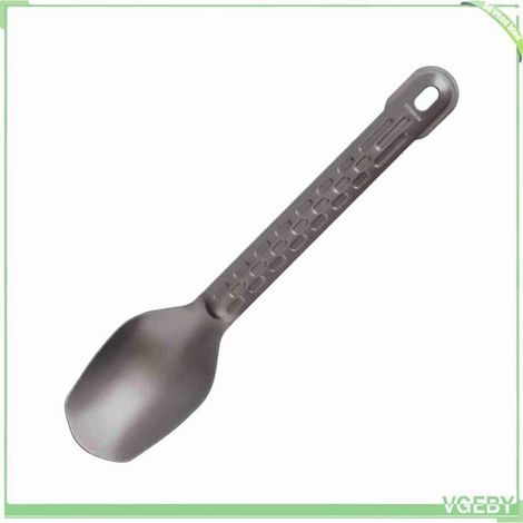 Cuillère en titane - FAFEICY - camping - légère - 17,3 cm - poignée antidérapante