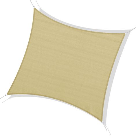 Parasole Quadrata HDPE Traspirante Protezione UV 95% 360x360 cm (1/5)