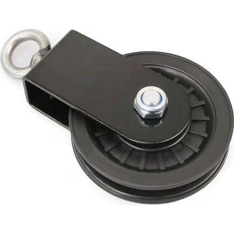 Geräuscharme 90-mm-Nylon-Seilrollen, 360-Grad-Seilrolle, Latzugsystem-Aufsatz, Hebeblöcke, Heimfitnessgeräte (1/5)