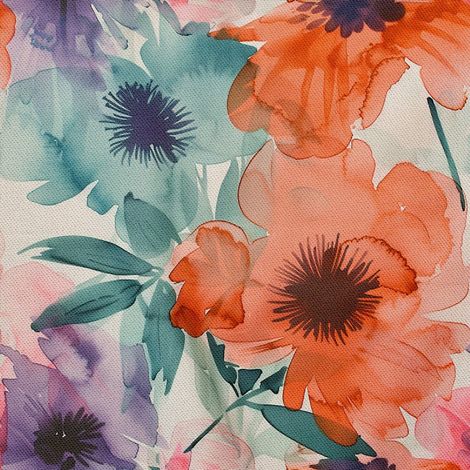 Outdoor dekostoffe oxford - Motiv Blumen I DX5280 (1/5)