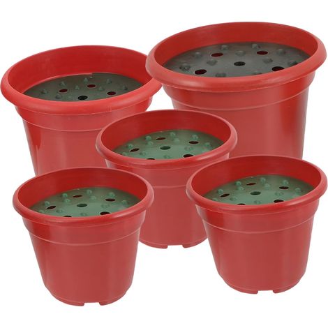Kunststoff Mit Deckel 5 Stück 17cm 15cm 13cm Grab Pflanzer