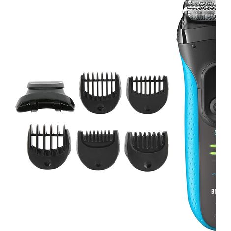 BraunTête Pour Tondeuse À Barbe, avec 5 Guide Peigne Pour Compatible Avec Les Rasoirs Series 3,Tondeuses à Cheveux pour le Visage Lames sà Barbe,Tête de Rasoir de Rechange (1/5)
