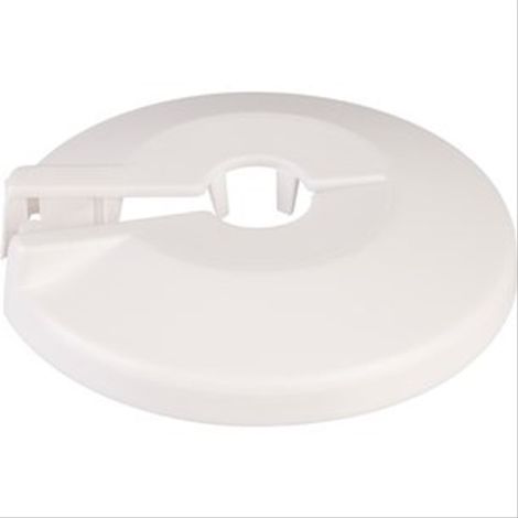 Rosace plastique pour tube cuivre 14 et tube fer 1/4'' Diam56