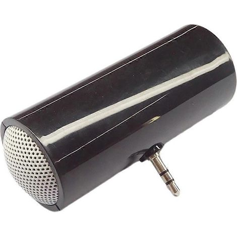 Mini-Lautsprecher, 3,5-mm-Klinkenstecker, tragbarer Mini-Verstärker, schwarz (1/5)
