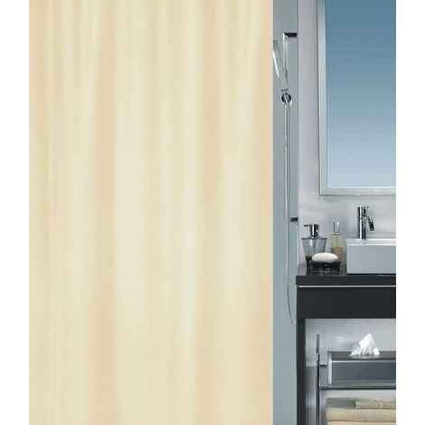 Rideau de Douche Polyester Primo 120x200cm Beige (1/3)