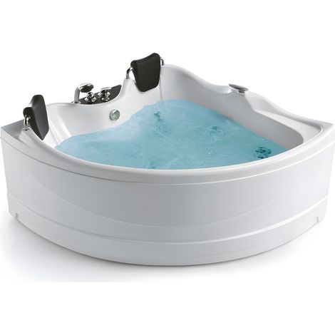 Baignoire balnéo d'angle 150x150 cm VENISE GAUCHE ICONFORT (1/5)