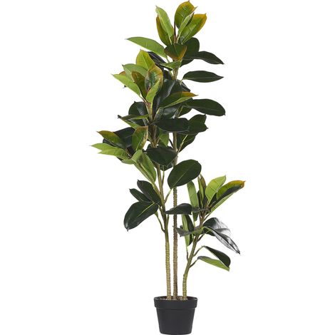 Plante Fleur Artificielle Figuier 134 cm de Hauteur avec Pot Inclus Look Très Naturel et Décoratif Ajout Idéal pour Maison ou Bureau Beliani (1/5)