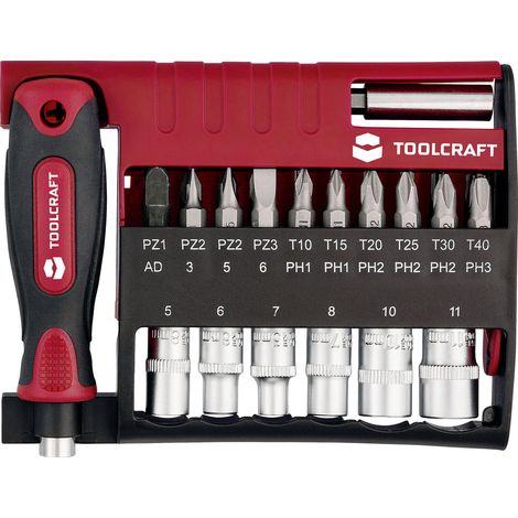 TOOLCRAFT TO-10351632 Bit-Set 28teilig inkl. Bithalter (1/5)