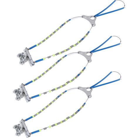 Lot de 3 chaînes à neige universelles antidérapantes pour pneus de voiture, adaptées aux routes verglacées, boueuses et sablonneuses. (1/5)