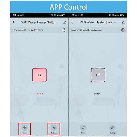 Interrupteur de chaudière intelligent Smart Life WiFi 20A, disjoncteur haute puissance pour éclairage, chauffe-eau et climatiseur. Compatible avec Google Home et Alexa (Blanc). (1/5)