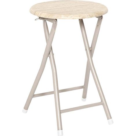 Tabouret Pliant "Terra Nova" 45cm Beige