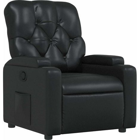 Neigbarer Sessel Schwarz Kunstleder