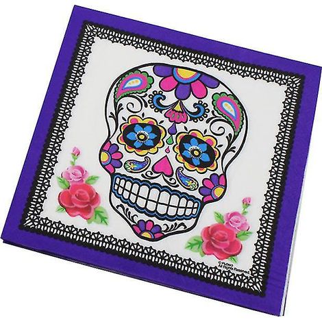 20 Totenkopf-Servietten