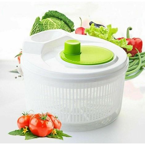 Asciugatrice per insalata - consente di tagliare, scolare, lavare e conservare verdure - lattuga - verdure - scolare - filtrare - per scolare verdure a foglia (2215cm-50L)