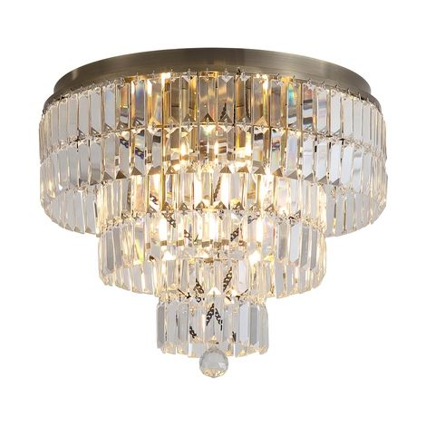 Plafonnier Empire laiton antique Ø 50cm - 61321-6AB
