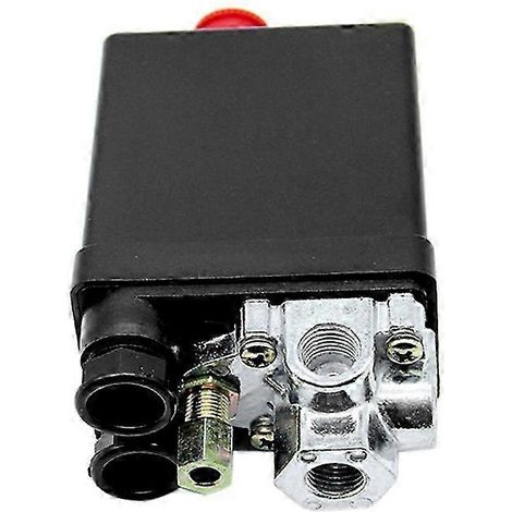 Hochleistungs-Druckschalter für Luftkompressoren, 90-120 PSI Regelventil, 1/4" Öffnung. (1/5)