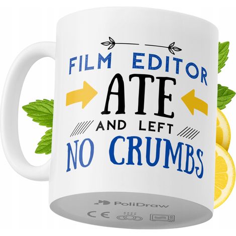 Lustige Kaffeetasse mit witzigem Textdesign für Filmeditoren – ideal für Geburtstage, Namenstage und Feiertage. Hochwertige Tasse für besondere Anlässe im Büro oder Homeoffice. Farbe: Weiß, 330 ml.