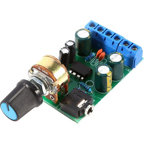 Module amplificateur audio stéréo 2 canaux TDA2822M 1,8-12 V CC avec entrée auxiliaire 3,5 mm