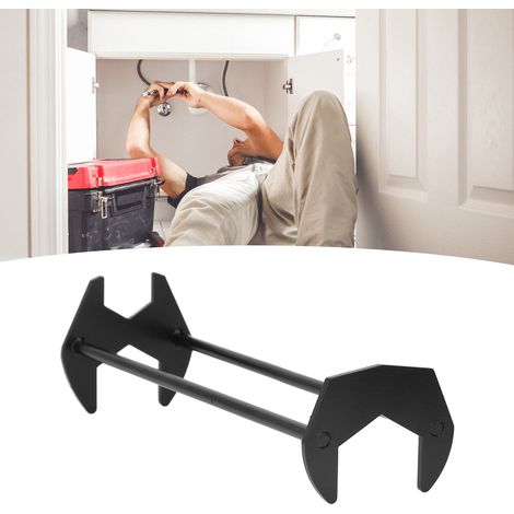 Clé multifonction pour évier, flexible de robinet, douille hexagonale, outil d'installation pour tuyauterie de salle de bain (grande taille) (1/5)