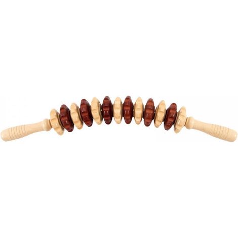 Rouleau de massage dorsal en bois avec poignée, 1 unité KLB-AquaForge