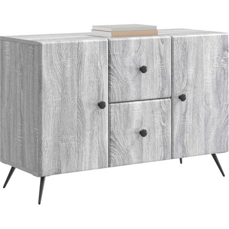 Maison Exclusive - Credenza Grigio Sonoma 89 x 34,5 x 60 cm Legno ingegnerizzato