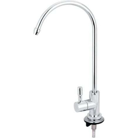 Robinet tactile pour évier cuisine 1/4″ pour osmose inverse – col de cygne avec filtre eau potable et raccord rapide (1/5)
