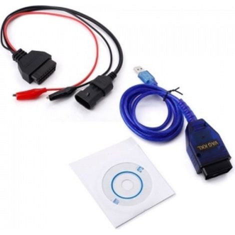 Fiat 3pin OBD2 KKL VAG 409.1 USB+Fiat ECU Scan Diagnosis Interface Alfa Fiat