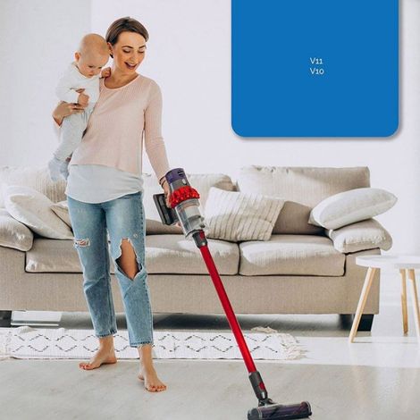 Interrupteur De Déverrouillage - Pour Aspirateur Dyson V10 Et V11 - Rouge - Plastique Renforcé - 1 Pièce (1/5)
