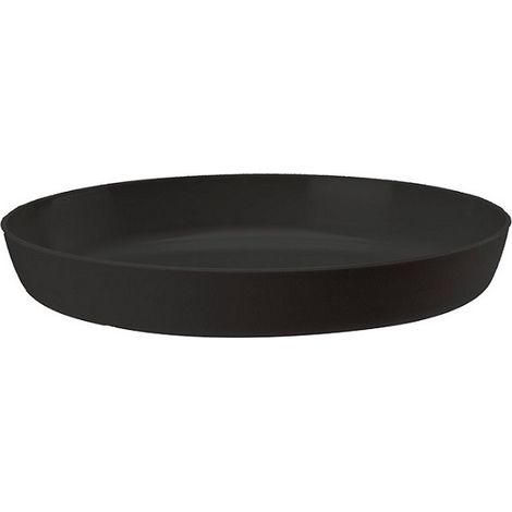 Soucoupe en plastique pour pot d'azalée 13 cm, noir anthracite (1/3)