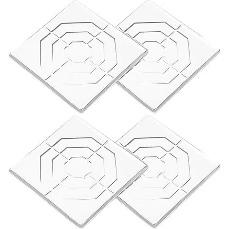 4 Pièces Patins en Silicone Blanc pour Pieds de Meubles, Tapis Anti-Vibrations et Protection Anti-Rayures, Absorption des Chocs pour Sols et Plans de Travail, Lot (1/5)