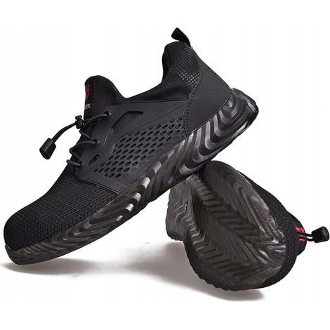 Scarpe antinfortunistiche in similpelle scamosciata con puntale, taglia 38 3Z2A1C