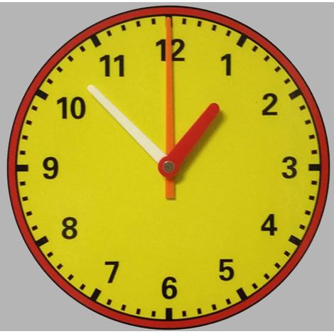 Horloge éducative magnétique pour enfants, apprendre à lire l'heure, fourniture scolaire, dos aimanté, apprentissage du temps. (1/5)