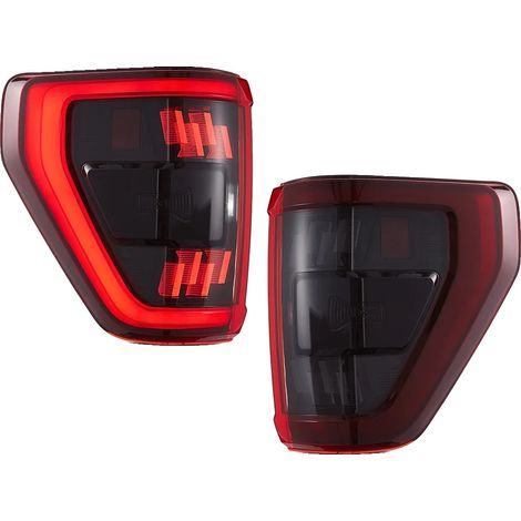 Fanali posteriori, compatibili con Ford F150 2021-2024, illuminazione a LED, installazione plug-and-play, colore rosso. (1/2)