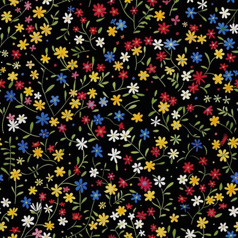 Tela decorativa para exteriores Oxford - Motivo floral I DX5125 (1/5)