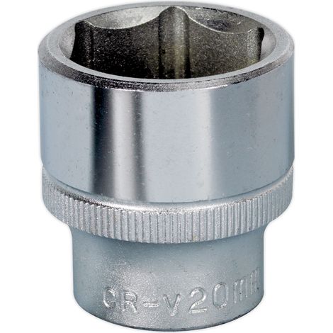 Sealey S3820 Premier Socket 3/8"Sq Drive 20mm