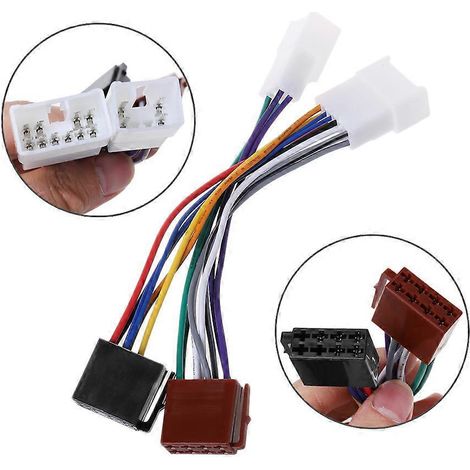 Câble adaptateur de faisceau de câblage ISO pour autoradio Lexus MR2 Land Cruiser (1/4)