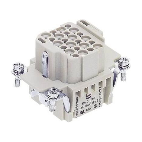 Harting 09 16 024 3101 Inserto femmina Han® DD 24 + PE A crimpare 1 pz.