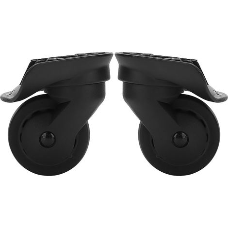 Lot de 2 roulettes universelles de rechange A52 silencieuses à une rangée pour valises et bagages, pour usage extérieur. (1/5)