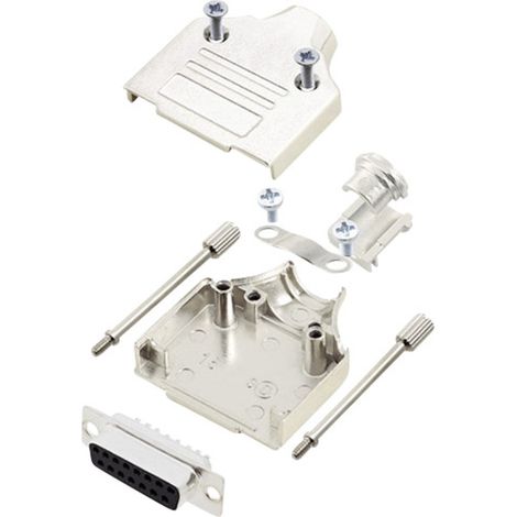 encitech MHDM-15-DBS-K 6355-0005-12 D-SUB Buchsenleisten-Set 180 ° Polzahl: 15 Lötkelch 1 Set