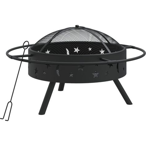 Braciere con Attizzatoio 70 cm XXL in Acciaio vidaXL (1/5)