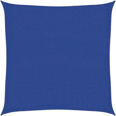 Voile d'ombrage, 160 g/m², bleue, 2,5 x 2,5 m, polyéthylène haute densité (1/5)