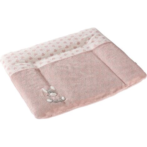 Fodera per fasciatoio 90 x 80 cm, motivo: asino Emmi Girl flora rosa (1/5)