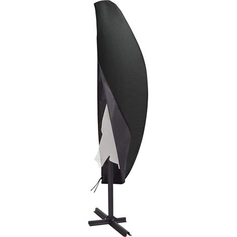 1 Housse de protection pour parasol déporté, avec fermeture éclair et cordon de serrage, résistante aux intempéries et UV, pour jardin et terrasse (1/5)