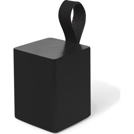 Retenedor de Puerta  Estilo Funcional  Fabricado en Pino  Acabado en Negro Mate-Negro  Medidas 6570135 mm  Sistema de Fijación  1 Unidad -