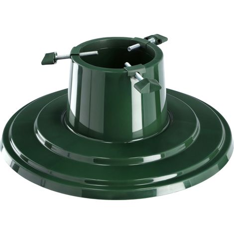 Supporto per albero di Natale KADAX con serbatoio dell'acqua - supporto in plastica per un vero albero di Natale - verde - altezza dell'albero fino a 2 m (1/5)