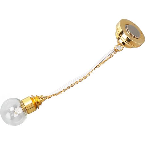 Lustre miniature en verre à l'échelle 1:12, avec une seule flamme, lumière douce, plafonnier pour maisons de poupées, couleur or. (1/5)