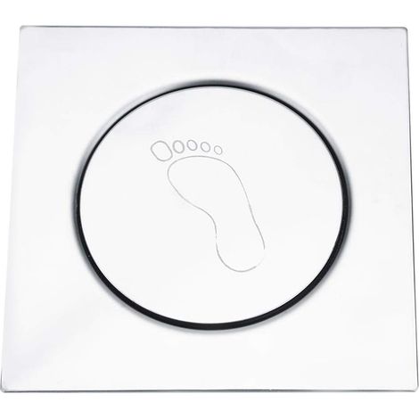 Siphon de sol en acier inoxydable, à ressort, pour salle de bain, garage (1/5)