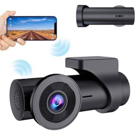 Dashcam Voiture WiFi Full HD 1080P, Caméra Embarquée Voiture sans Écran Grand Angle 170°,Dash Cam avec Enregistrement en Boucle (1/5)